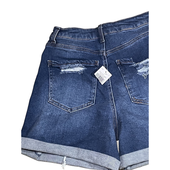 Women's wax Jean distressed mom Shorts Size S - Picture 4 of 4